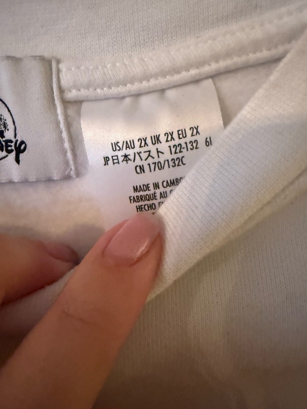 Disney Parks Minnie Mouse White Crewneck Sweatshirt - Picture 3 of 3